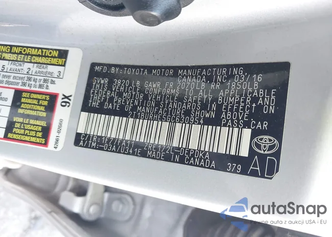 2T1BURHE5GC630954: 42803712