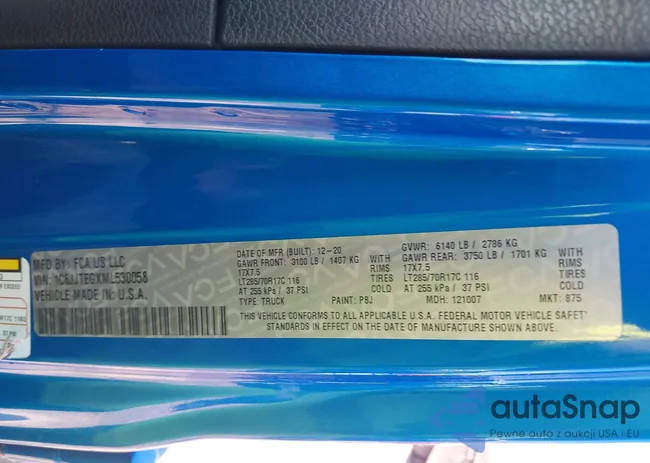 1C6JJTEGXML530058: 42803720