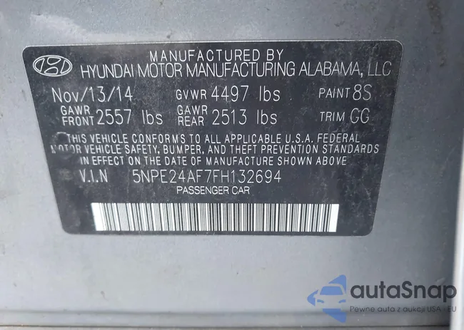 5NPE24AF7FH132694: 42804991