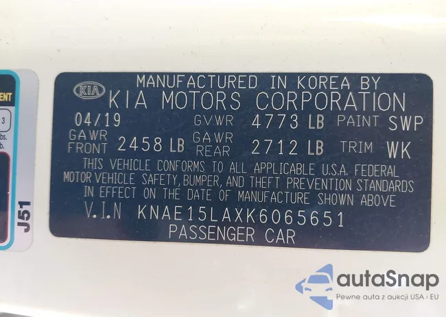 KNAE15LAXK6065651: 42805016