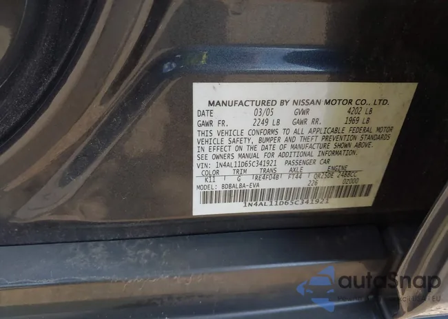 1N4AL11D65C341921: 42805450