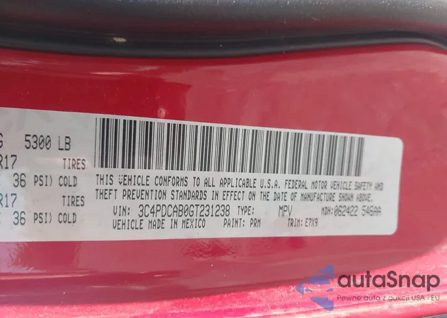 3C4PDCAB0GT231238: 42804589