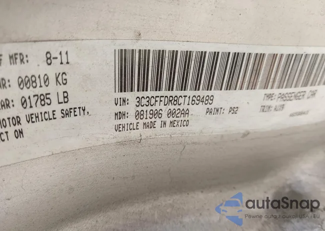 3C3CFFDR8CT169489: 42804632