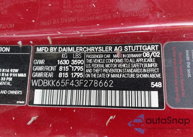 WDBKK65F43F278662: 42804813