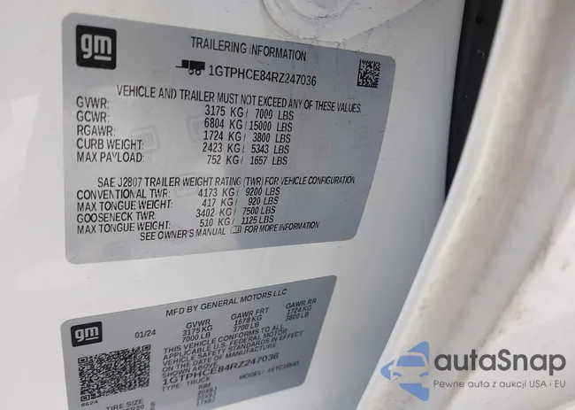 1GTPHCE84RZ247036: 42804837