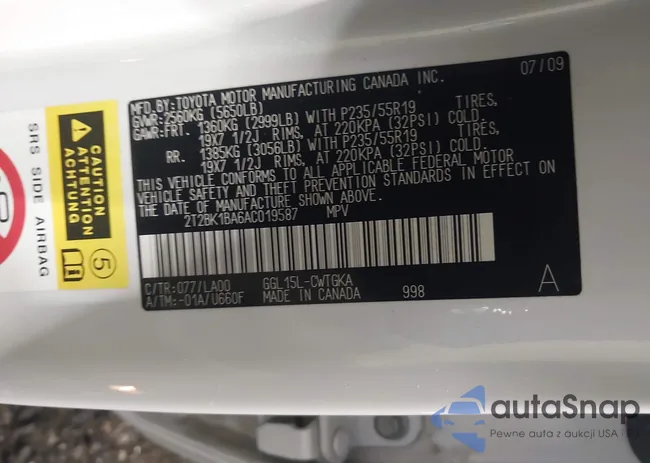 2T2BK1BA6AC019587: 42806078