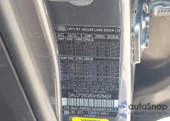 SALCP2BG8GH628424: 42806170