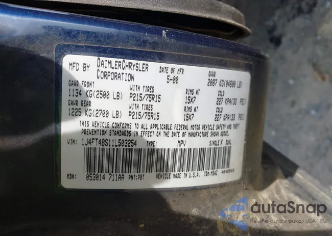 1J4FT48S11L503254: 42806280