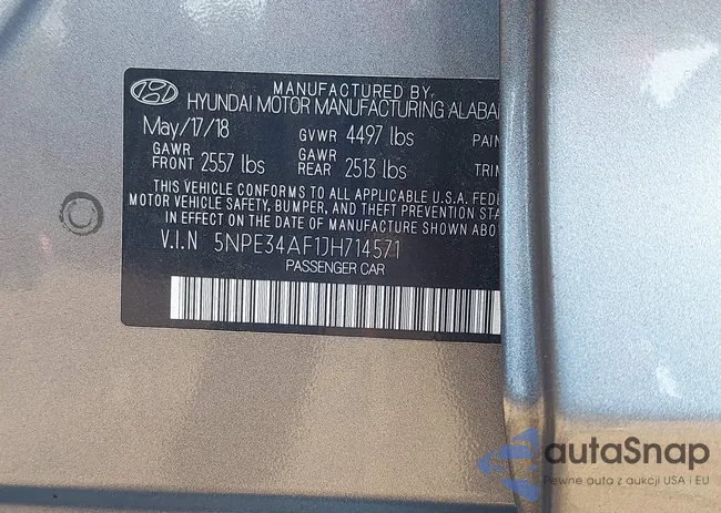 5NPE34AF1JH714571: 42806399