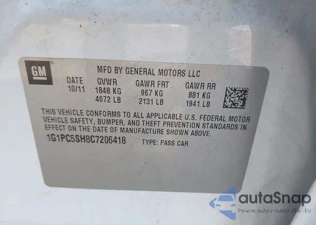 1G1PC5SH8C7206418: 42806417