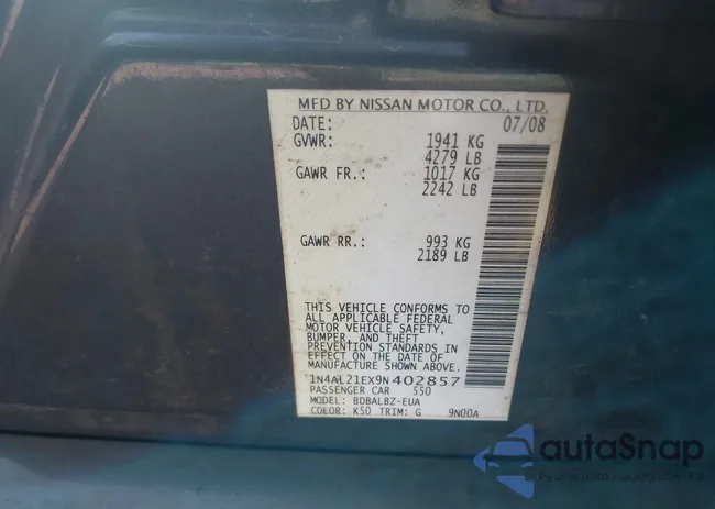 1N4AL21EX9N402857: 42805769