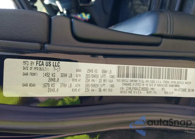 1C4RJFAG4JC105563: 42805941