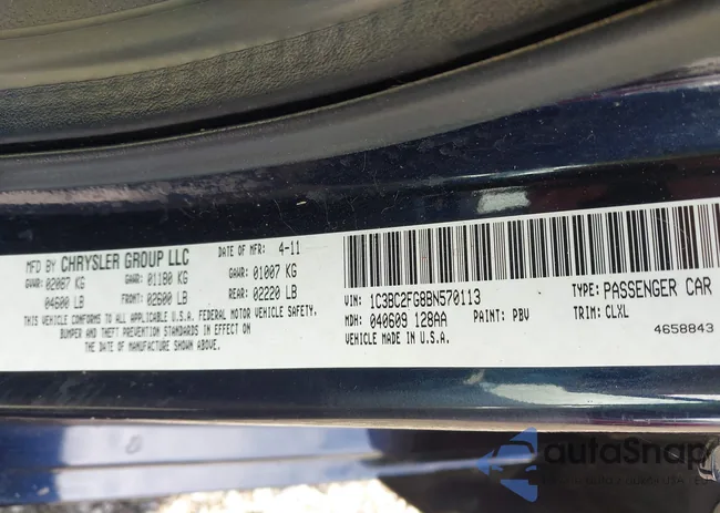 1C3BC2FG8BN570113: 42805944