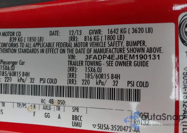 3FADP4EJ8EM190131: 42807137