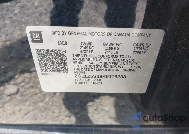 2G11Z5S38K9116238: 42807186