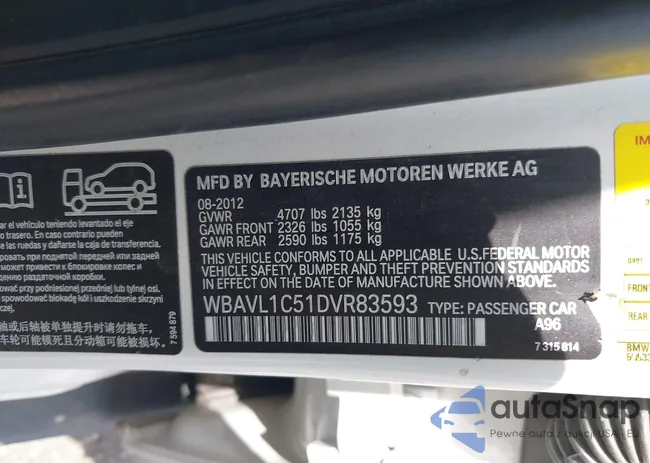 WBAVL1C51DVR83593: 42807375