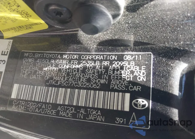 JTKJF5C77C3025062: 42807410