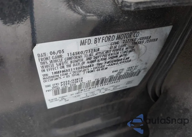 1MEFM42115G626665: 42807447