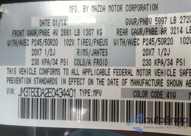 JM3TB3DA2E0434401: 42807470