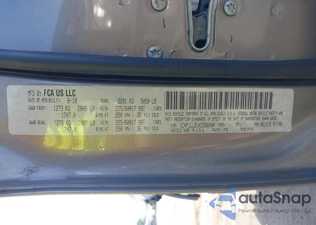 1C4PJLLB1KD266004: 42807485