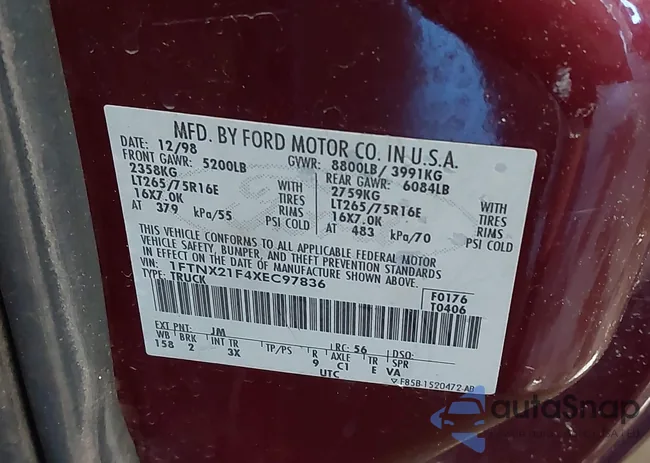 1FTNX21F4XEC97836: 42806581