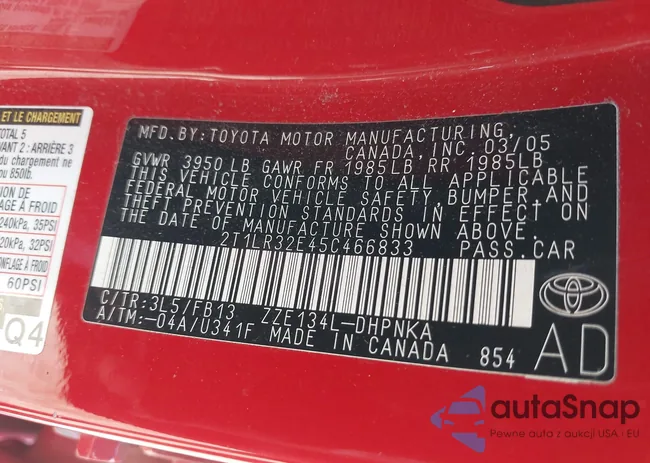 2T1LR32E45C466833: 42806656