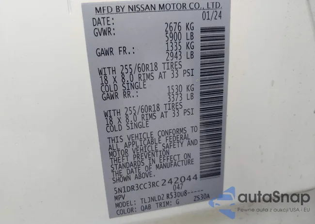 5N1DR3CC3RC242044: 42806767