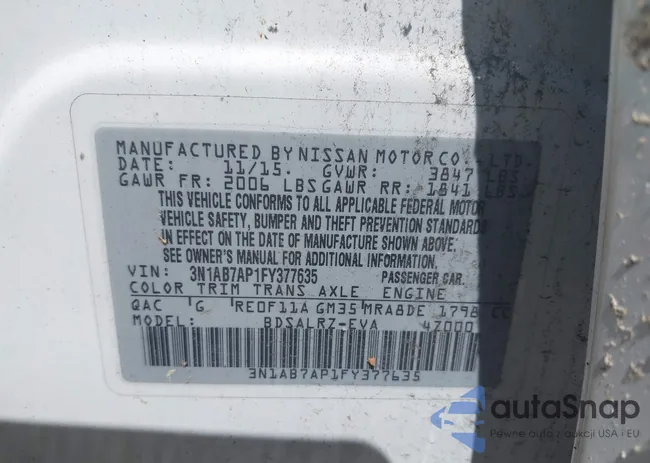 3N1AB7AP1FY377635: 42806855