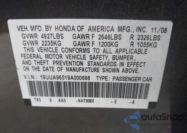 19UUA96519A000698: 42806964