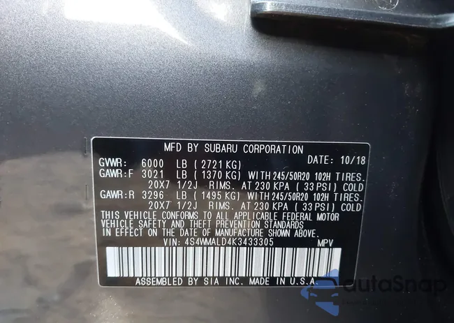 4S4WMALD4K3433305: 42808091