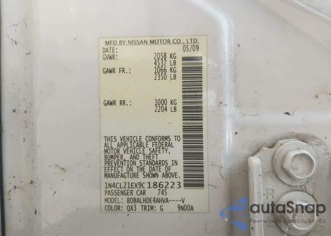 1N4CL21EX9C186223: 42808152