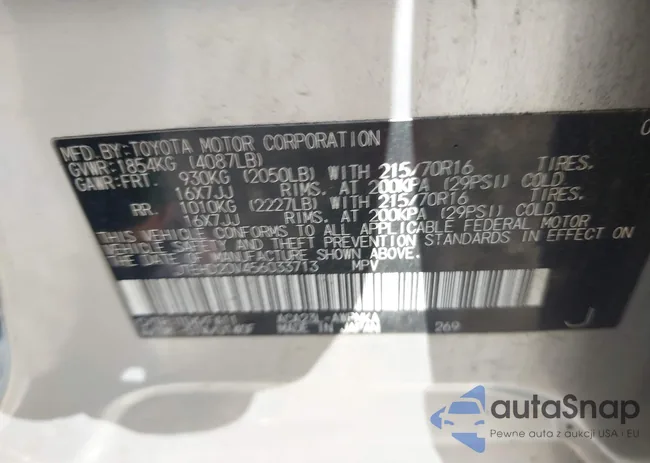 JTEHD20V456033713: 42807569