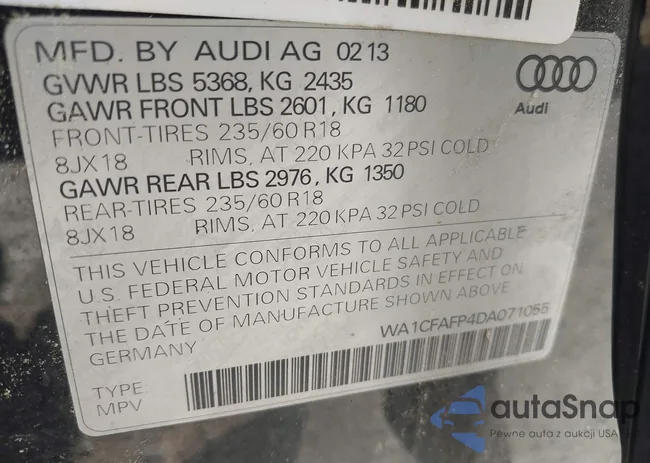 WA1CFAFP4DA071055: 42807576