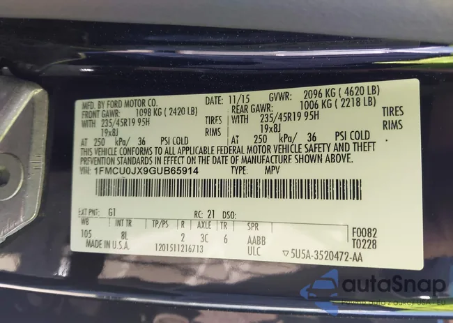 1FMCU0JX9GUB65914: 42807608