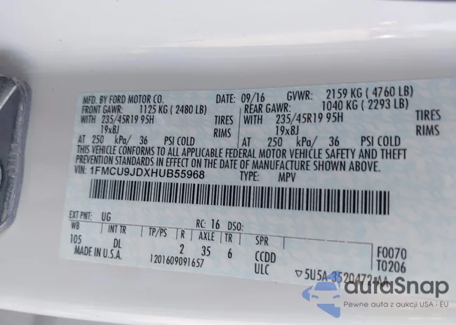 1FMCU9JDXHUB55968: 42807686