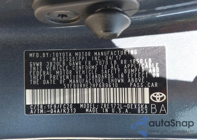 5YFBURHE2HP689610: 42807907