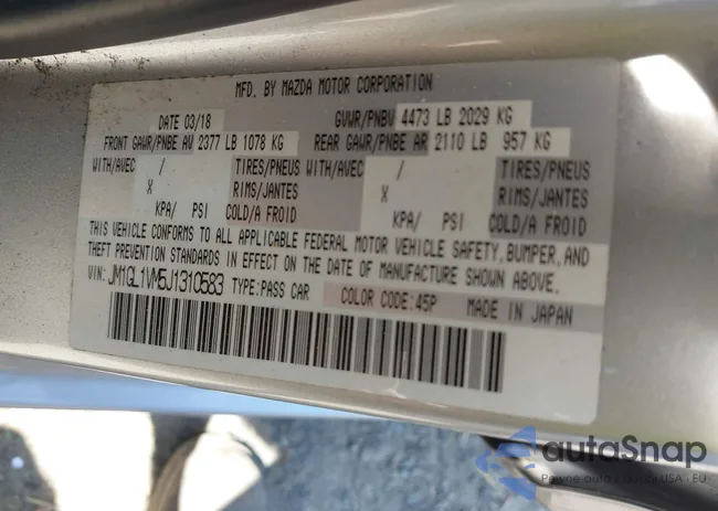 JM1GL1VM5J1310583: 42807910