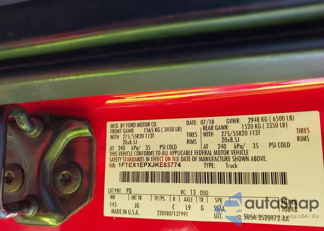 1FTEX1EPXJKE83774: 42807913