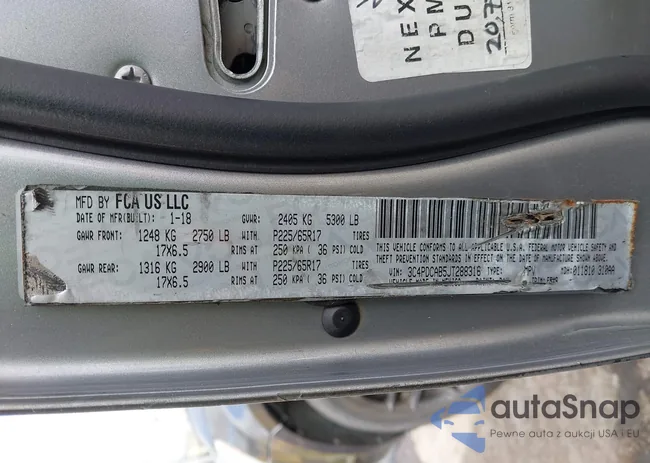 3C4PDCAB5JT288316: 42809532