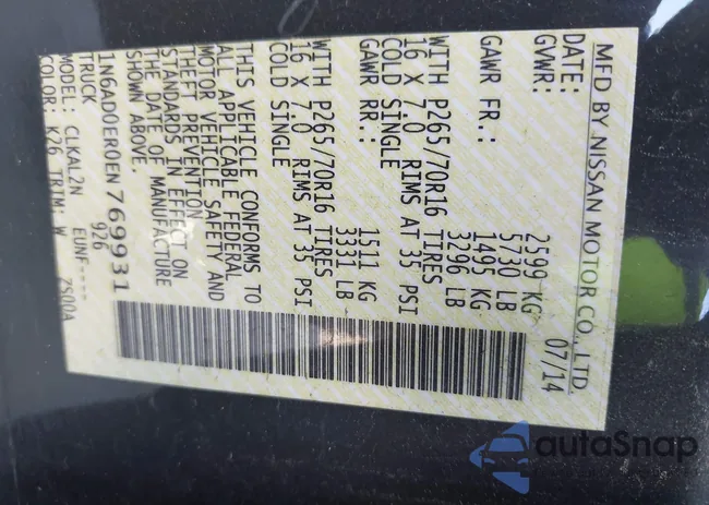 1N6AD0ER0EN769931: 42808570