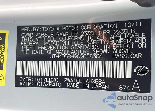 JTHKD5BH9C2058306: 42808710