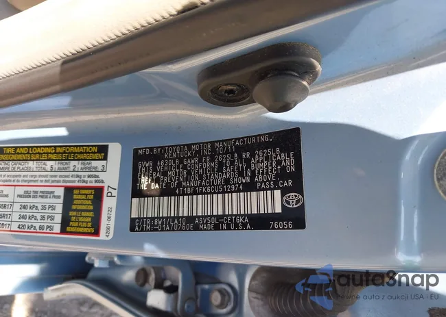 4T1BF1FK6CU512974: 42808737