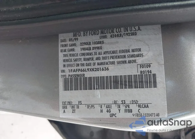 1FAFP66L9XK201636: 42808815