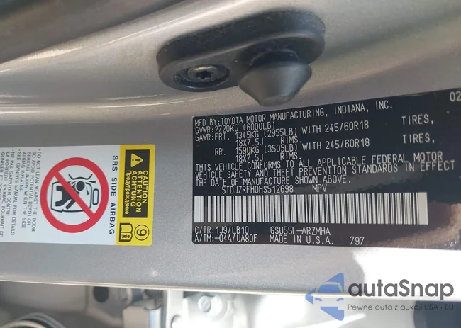 5TDJZRFH0HS512698: 42808934