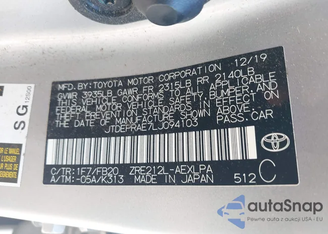 JTDEPRAE7LJ094103: 42810295