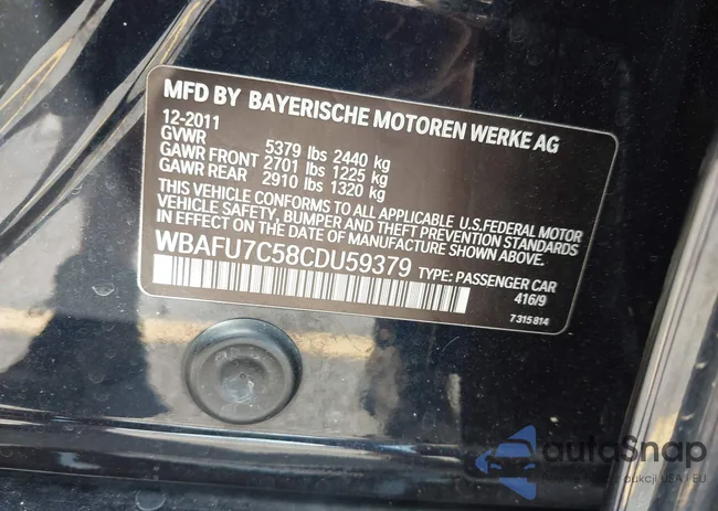 WBAFU7C58CDU59379: 42810454