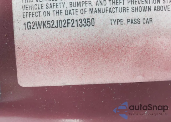 1G2WK52J02F213350: 42809799