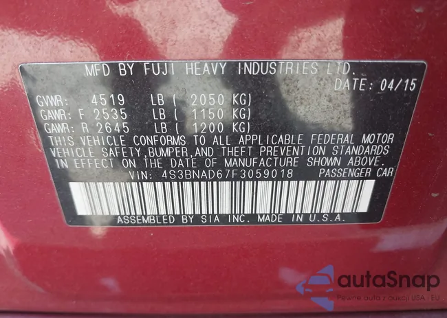 4S3BNAD67F3059018: 42809887