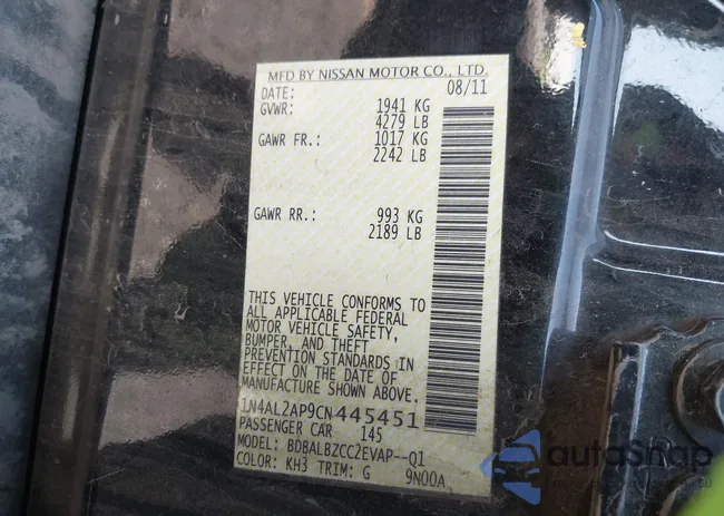 1N4AL2AP9CN445451: 42809939