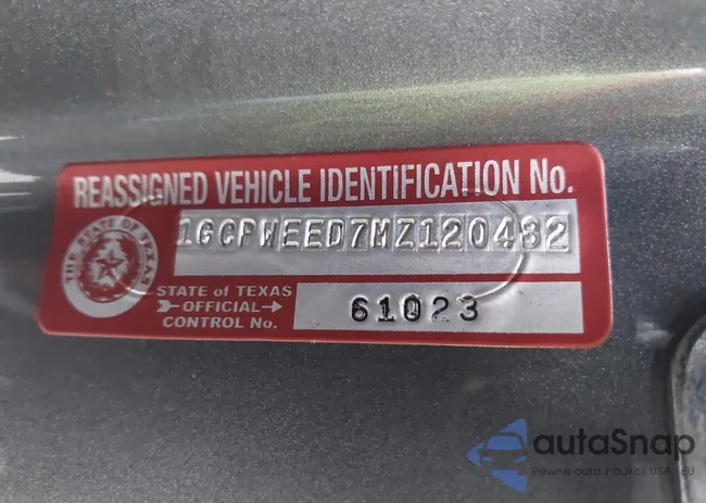 1GCPWEED7MZ120482: 42810987